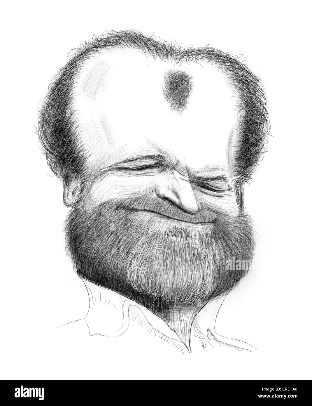 Caricature de Joe Cocker Banque D'Images