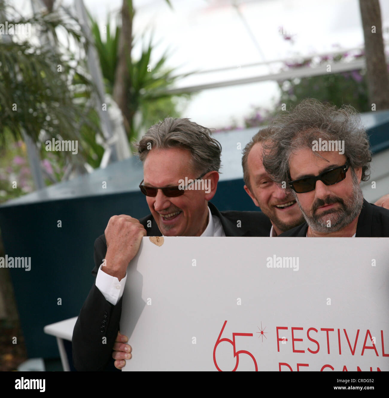 Gustave Kervern directeur, l'acteur Benoît Poelvoorde, Directeur Benoît Delepine au Festival de Cannes 2012 Banque D'Images