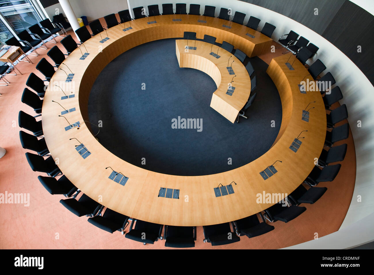 Deutscher Bundestag, le parlement allemand, vide de la chambre de l'Assemblée générale le comité de la politique agricole dans la Paul-Loebe-Haus, Banque D'Images