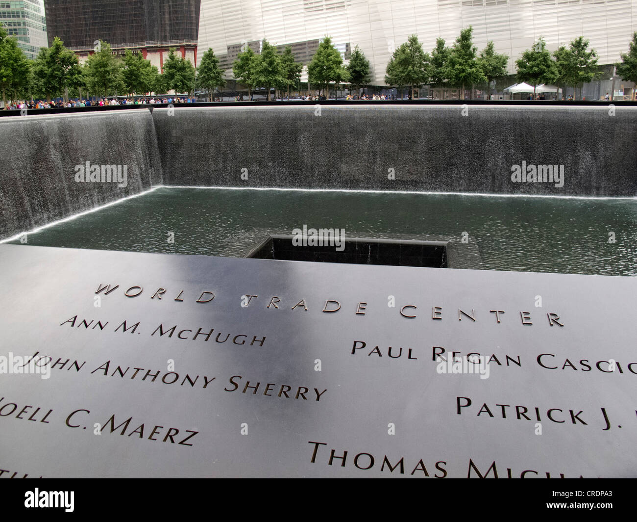 Mémorial du 11 septembre à New York City Banque D'Images