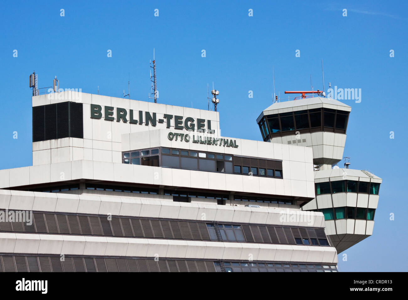 Berlin Tegel aéroport Otto Lilienthal, bâtiment principal, tour, Berlin, Germany, Europe Banque D'Images