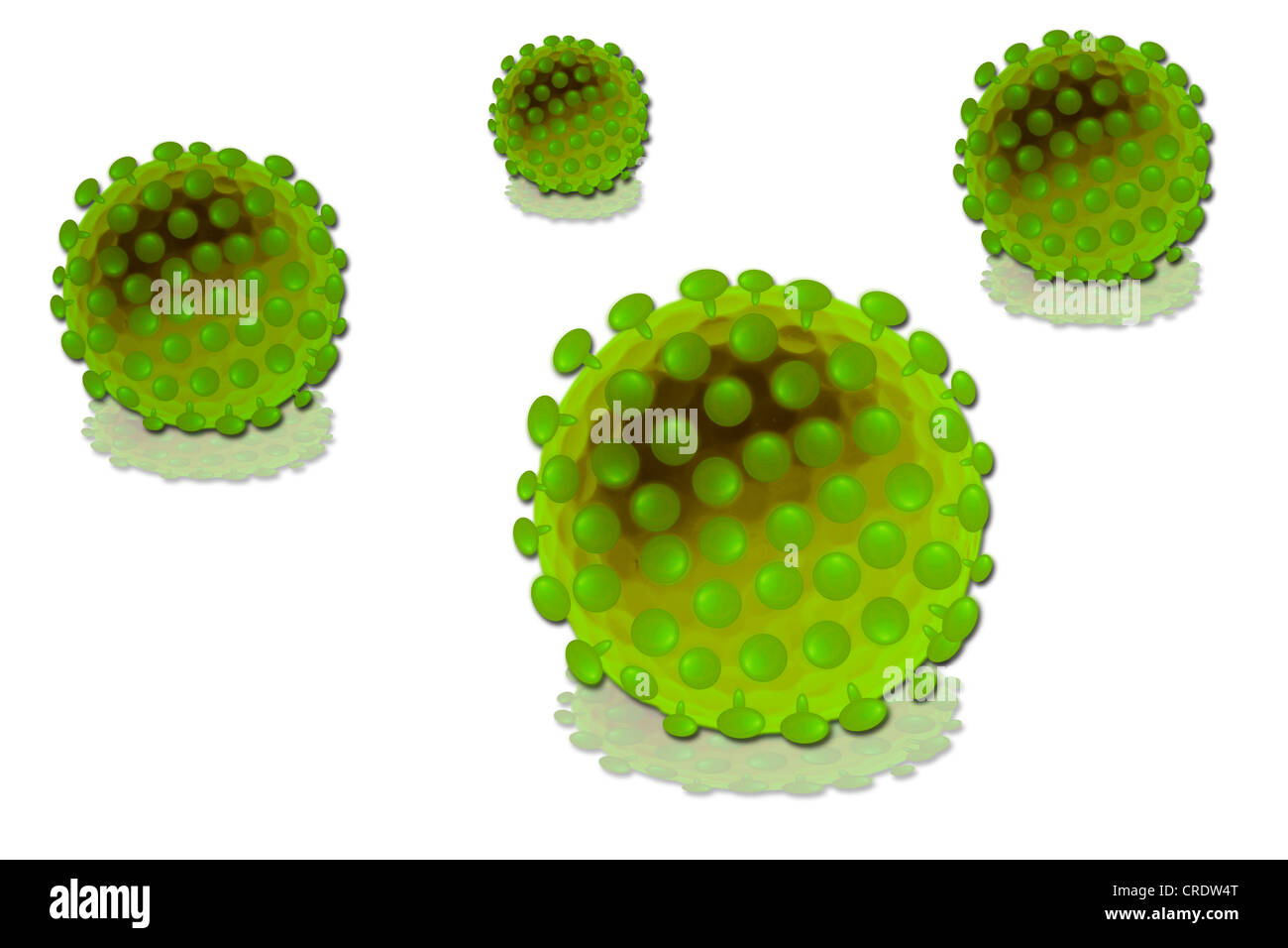 Les virus, scienceart, illustration Banque D'Images