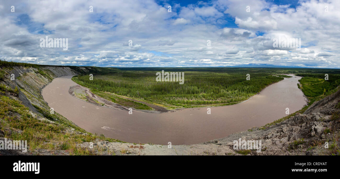 Vue panoramique sur la rivière de cuivre en Alaska, USA, Amérique du Nord Banque D'Images