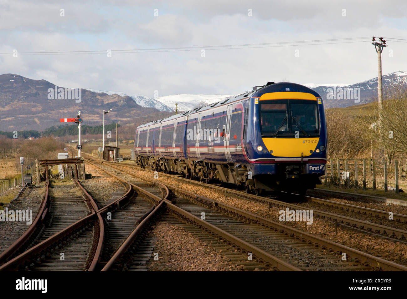 Class 170 diesel, Royaume-Uni, Ecosse, Highlands Banque D'Images