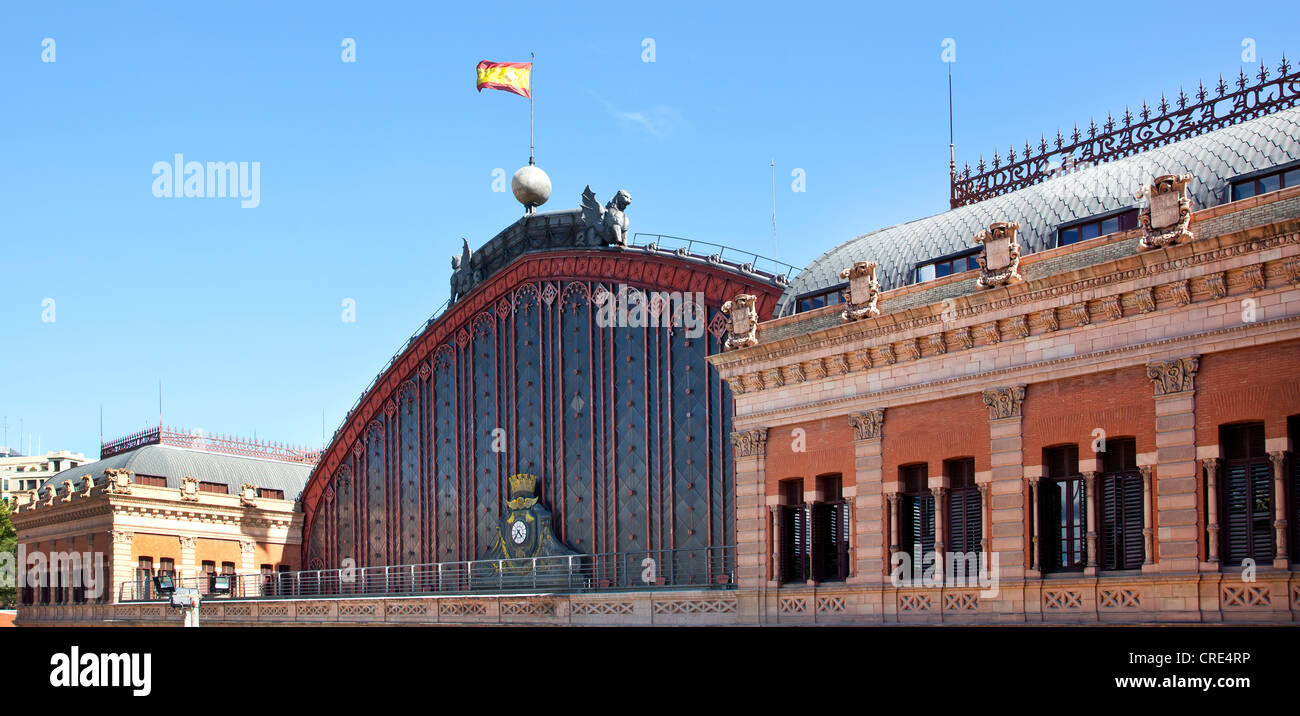Ligne principale station, la gare d'Atocha à Madrid, Espagne, Europe Banque D'Images