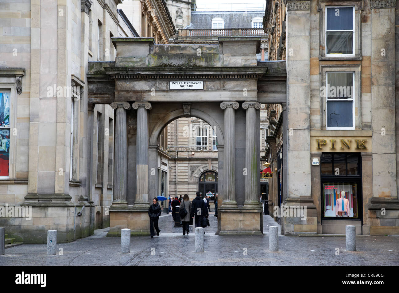 Royal Exchange square Glasgow scotland uk Banque D'Images