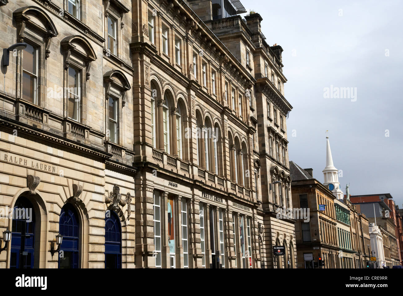 Que vous recherchiez un ingram street rue commerçante de Merchant City Glasgow scotland uk Banque D'Images