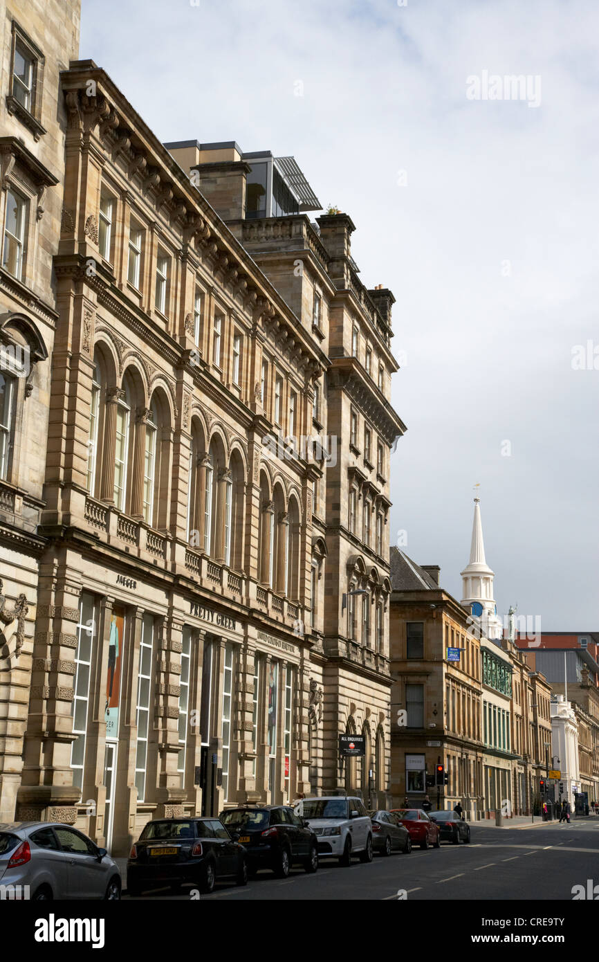 Que vous recherchiez un ingram street rue commerçante de Merchant City Glasgow scotland uk Banque D'Images