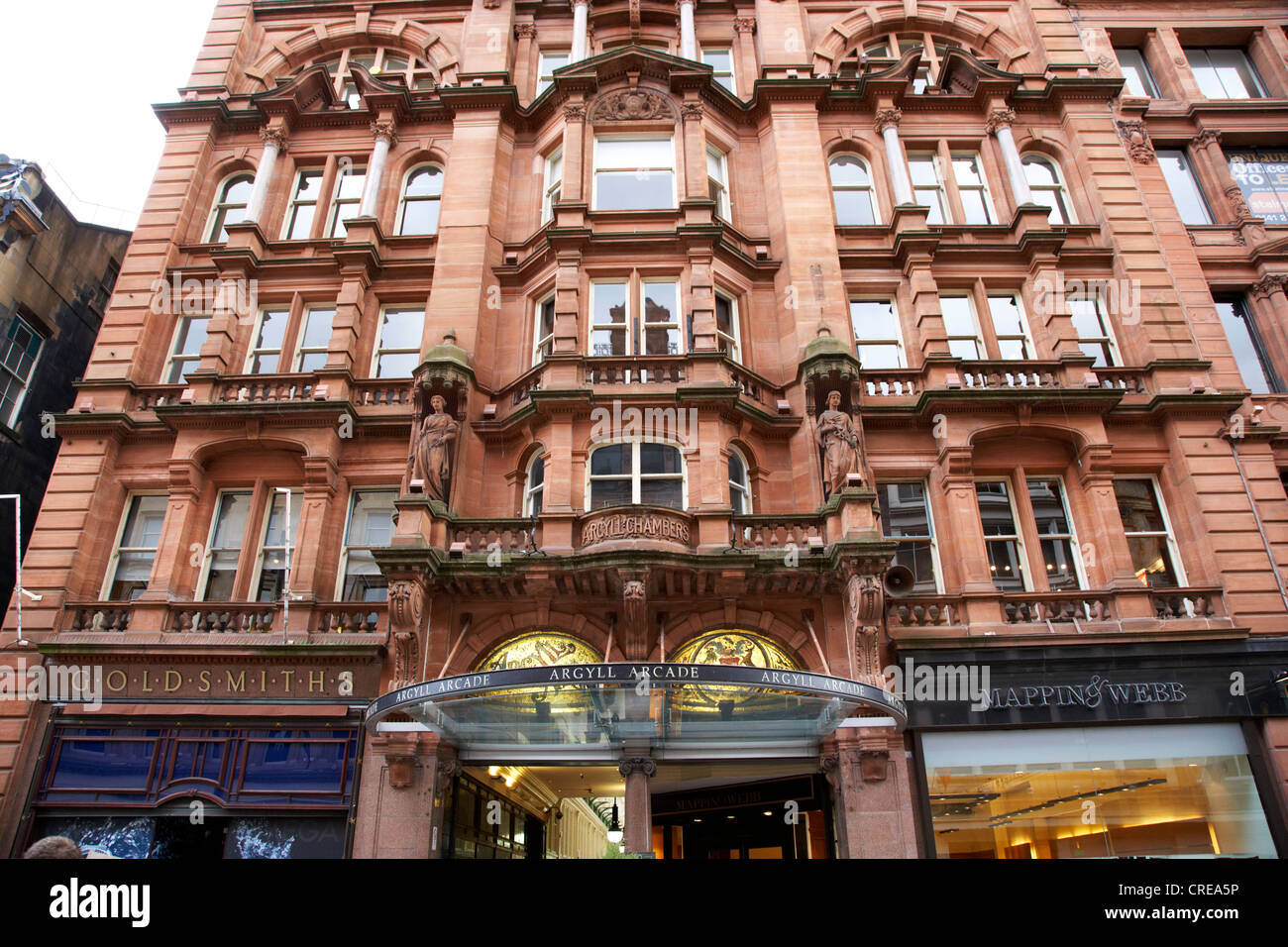 L'Argyll Arcade dans l'Argyll Édifice Chambers glasgow scotland uk Banque D'Images