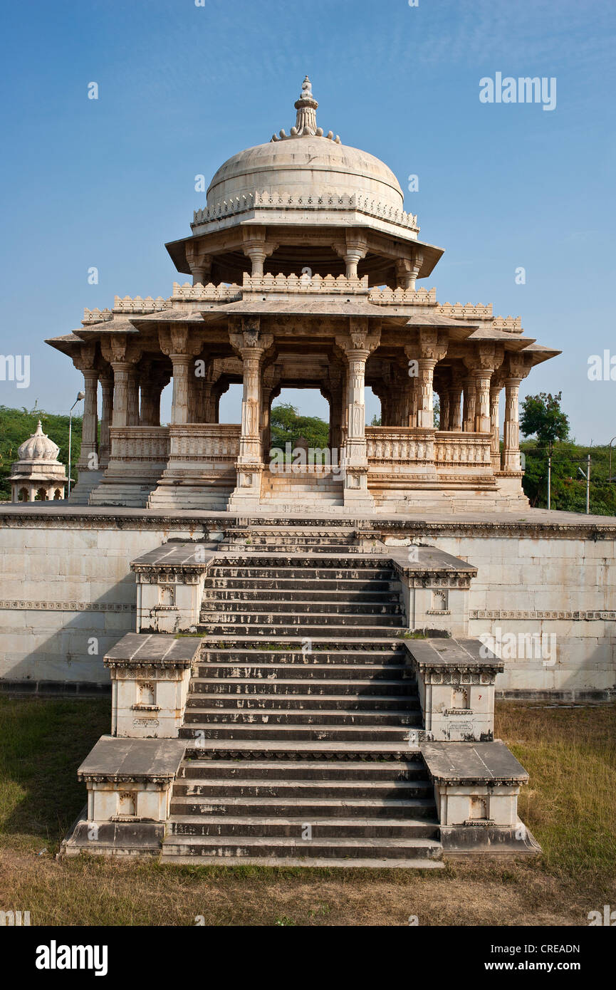 Ahar, Cénotaphe, tombeau de la famille royale de Mewar, Udaipur, Rajasthan, Inde, Asie Banque D'Images