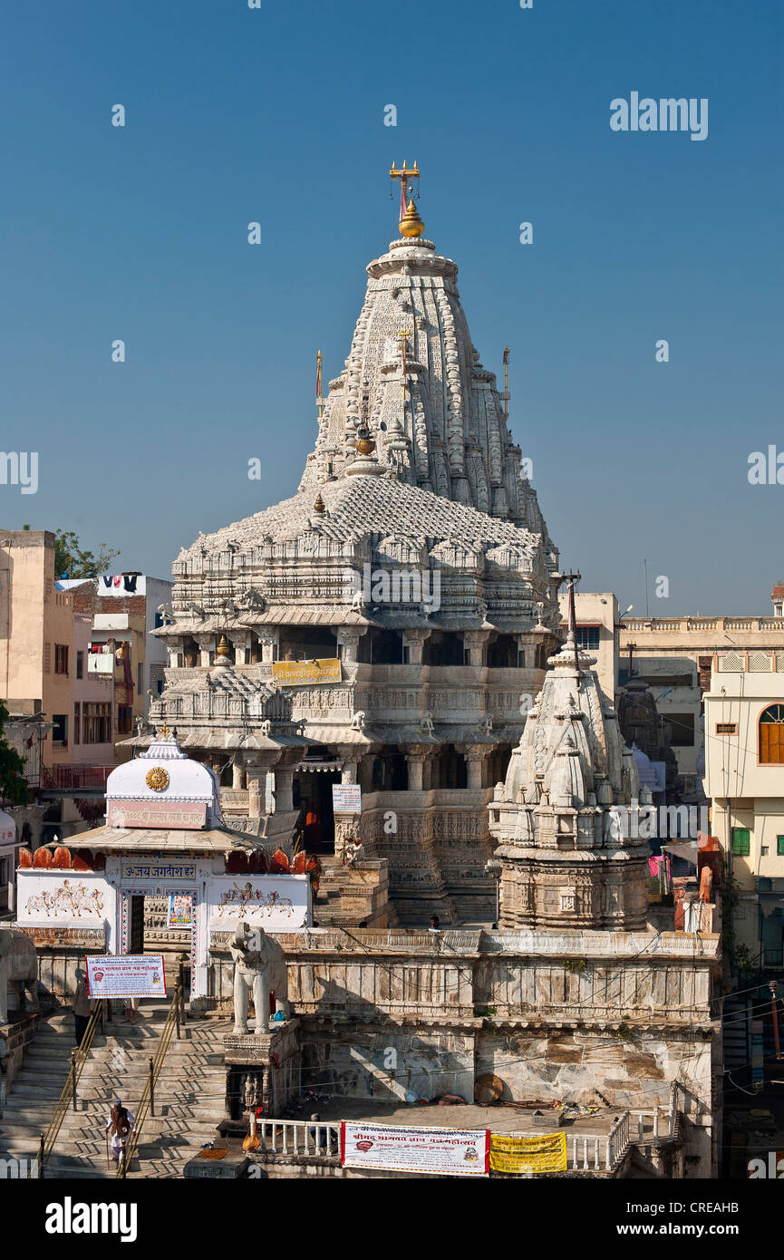 Temple Hindou, Jagdish-Temple, Udaipur, Rajasthan, Inde, Asie Banque D'Images