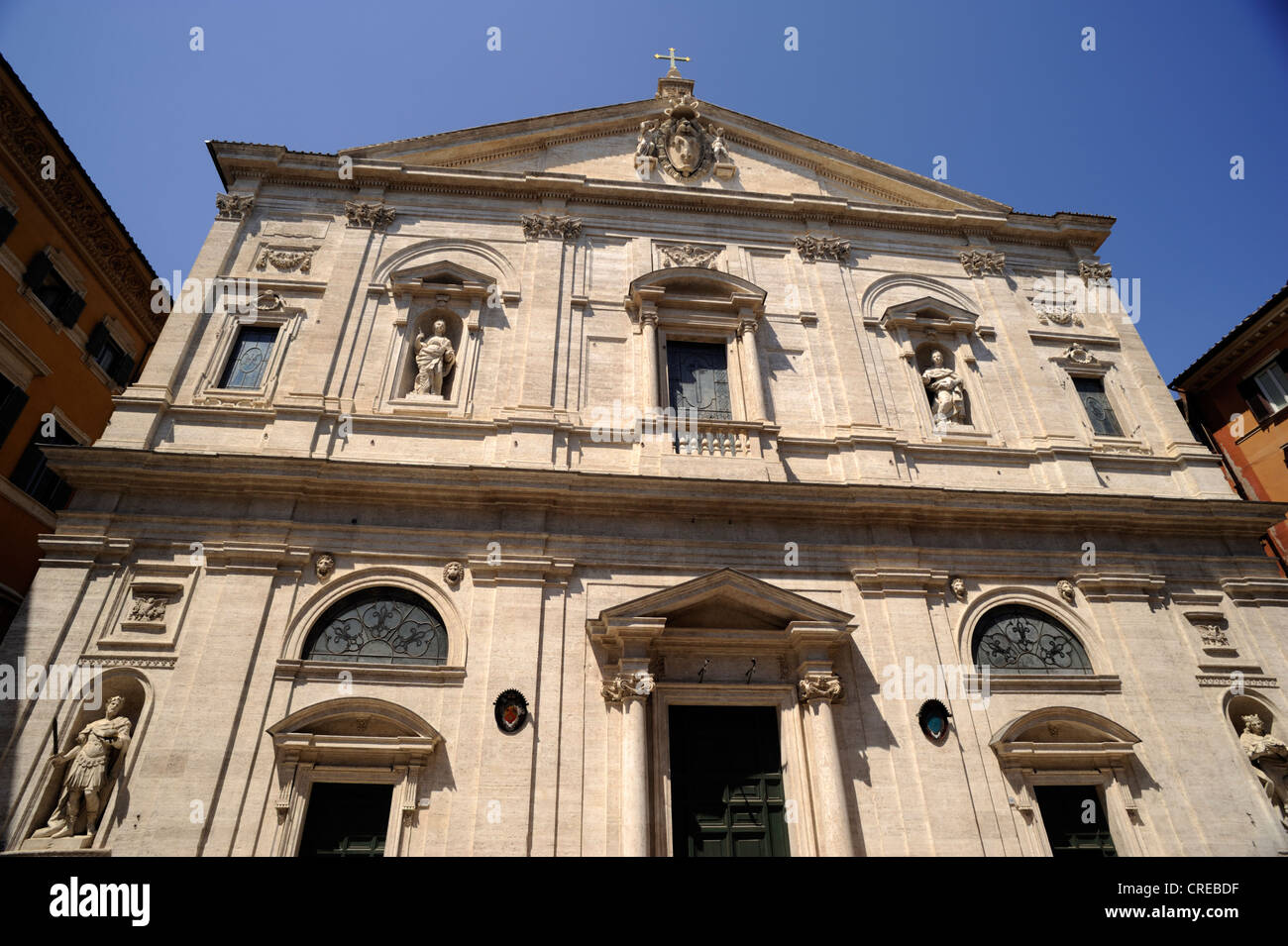 Italie, Rome, église de San Luigi dei Francesi Banque D'Images