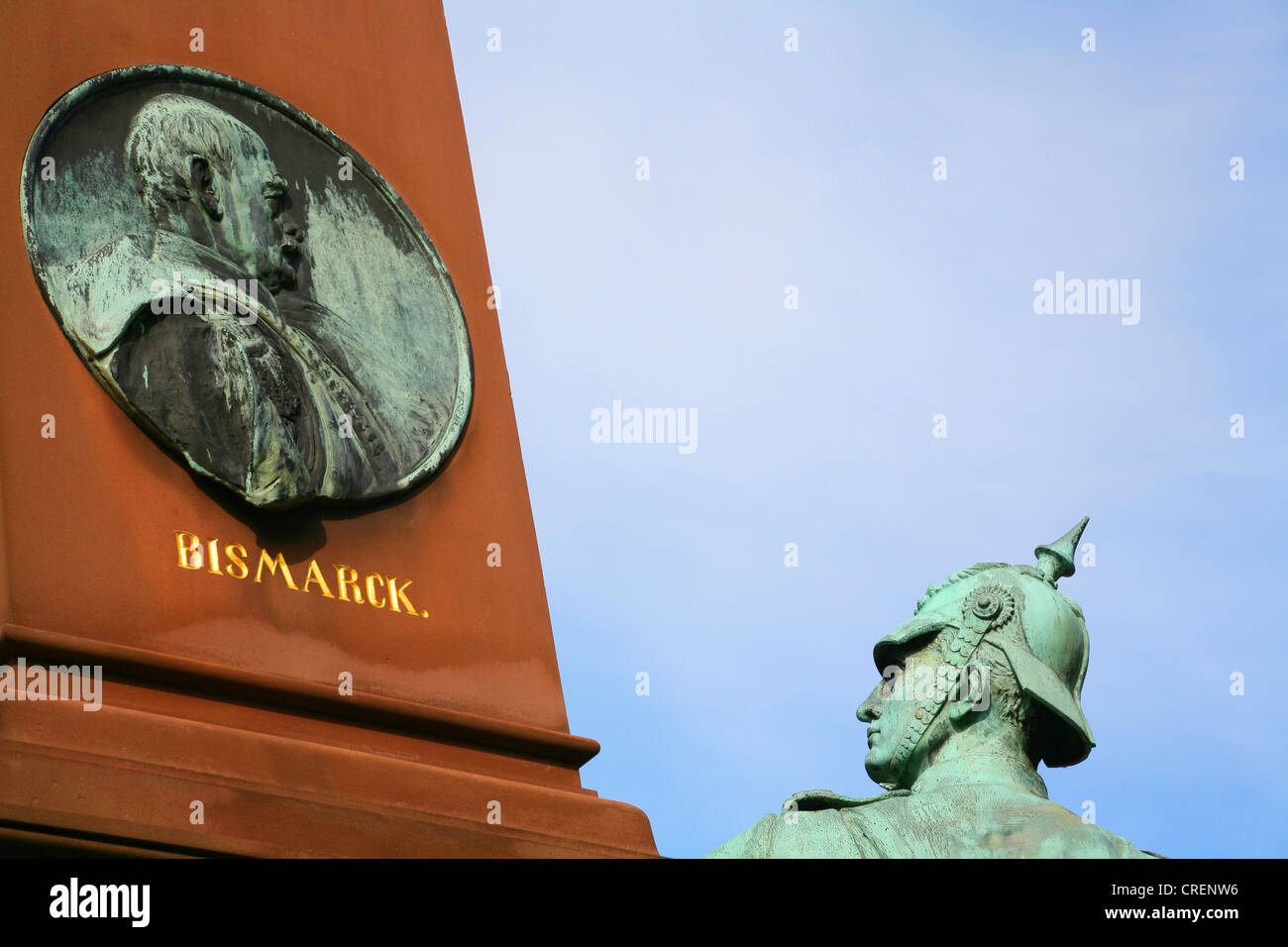 Bismarck, mémorial de guerre franco-allemandes de 1870 et 1871, l'ALLEMAGNE, Basse-Saxe, Bad Pyrmont Banque D'Images