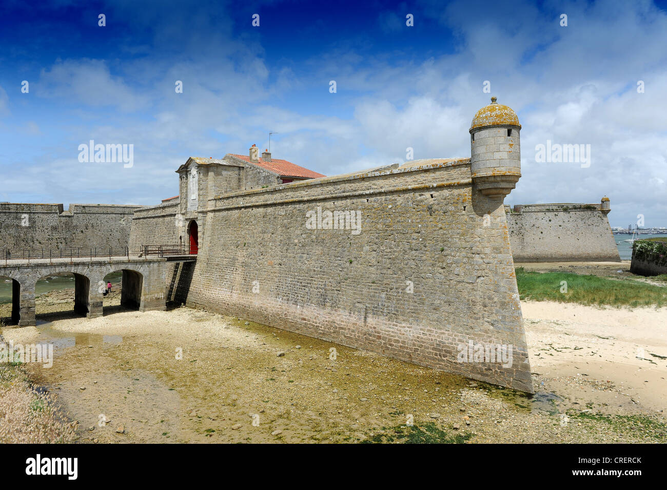 Entrée de la citadelle de Port Louis Morbihan Bretagne France Banque D'Images