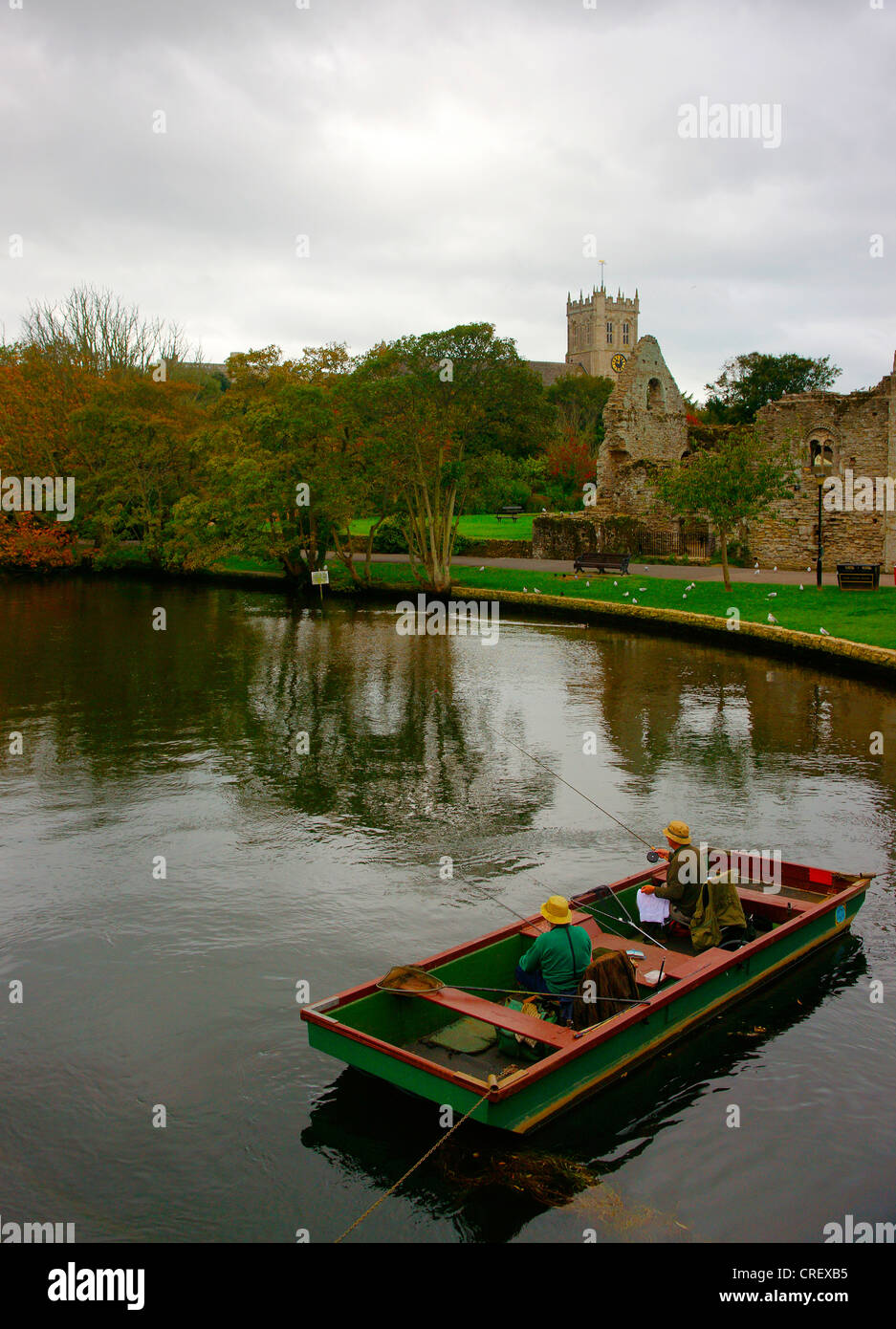 Carte postale vues de Cornwall Banque D'Images