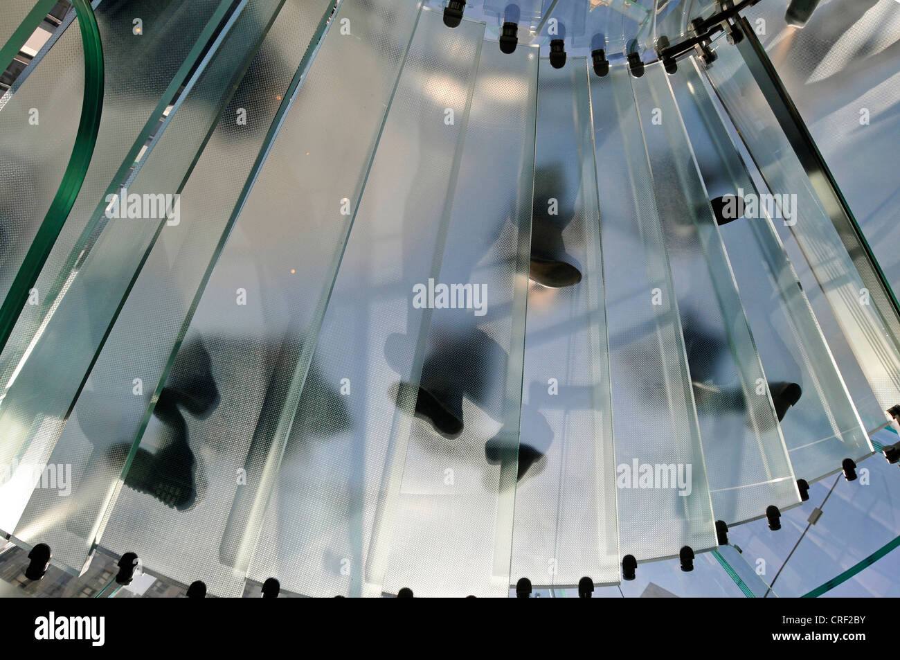 Entrée du cube de verre, Apple Store, Cinquième Avenue, USA, New York, Manhattan Banque D'Images