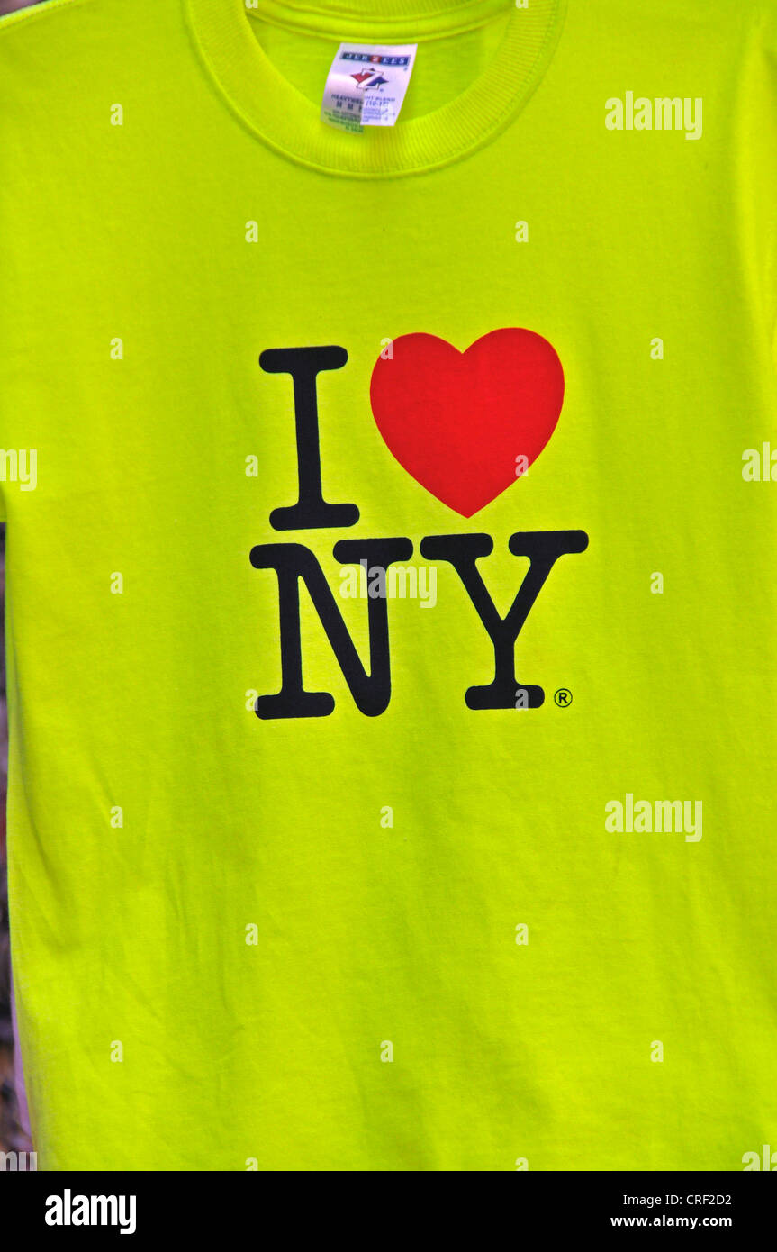 "I love New York' T-Shirt, USA, New York, Manhattan Banque D'Images
