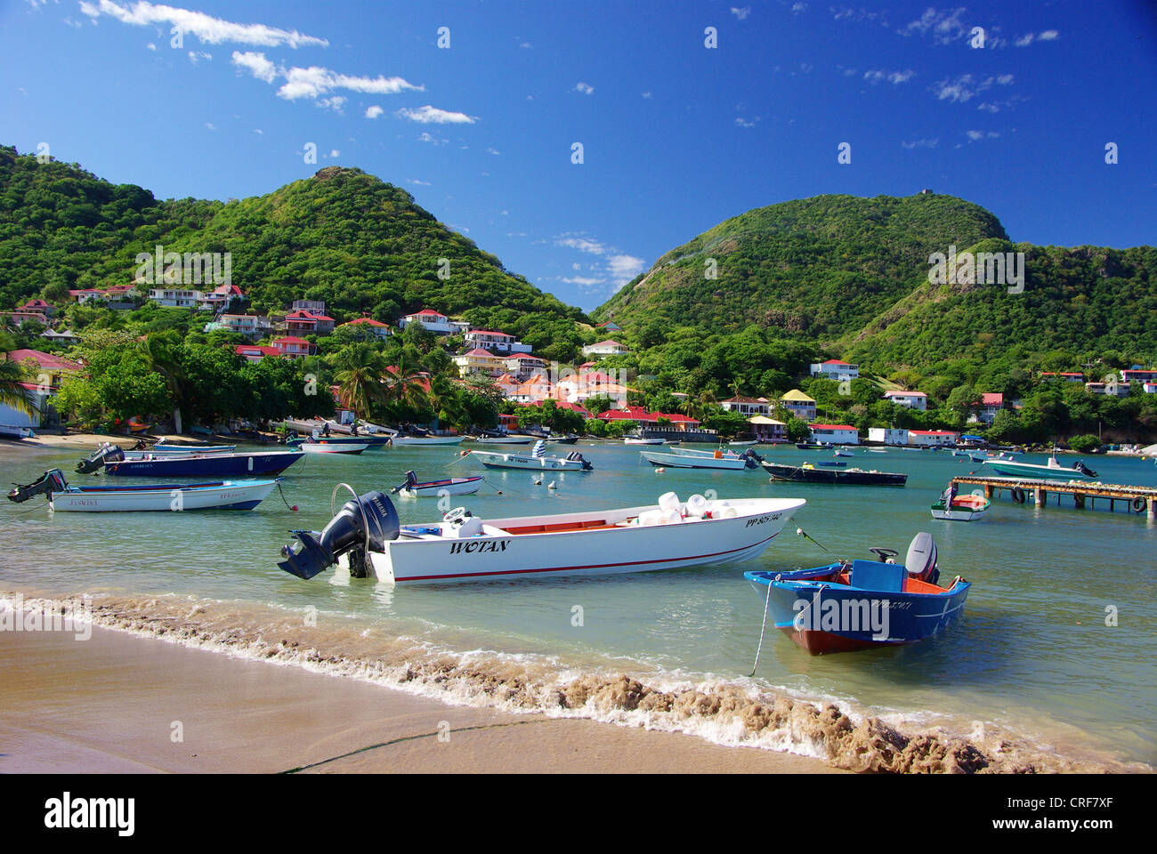Les Saintes, Terre de haut, Guadeloupe, mer des Caraïbes Banque D'Images