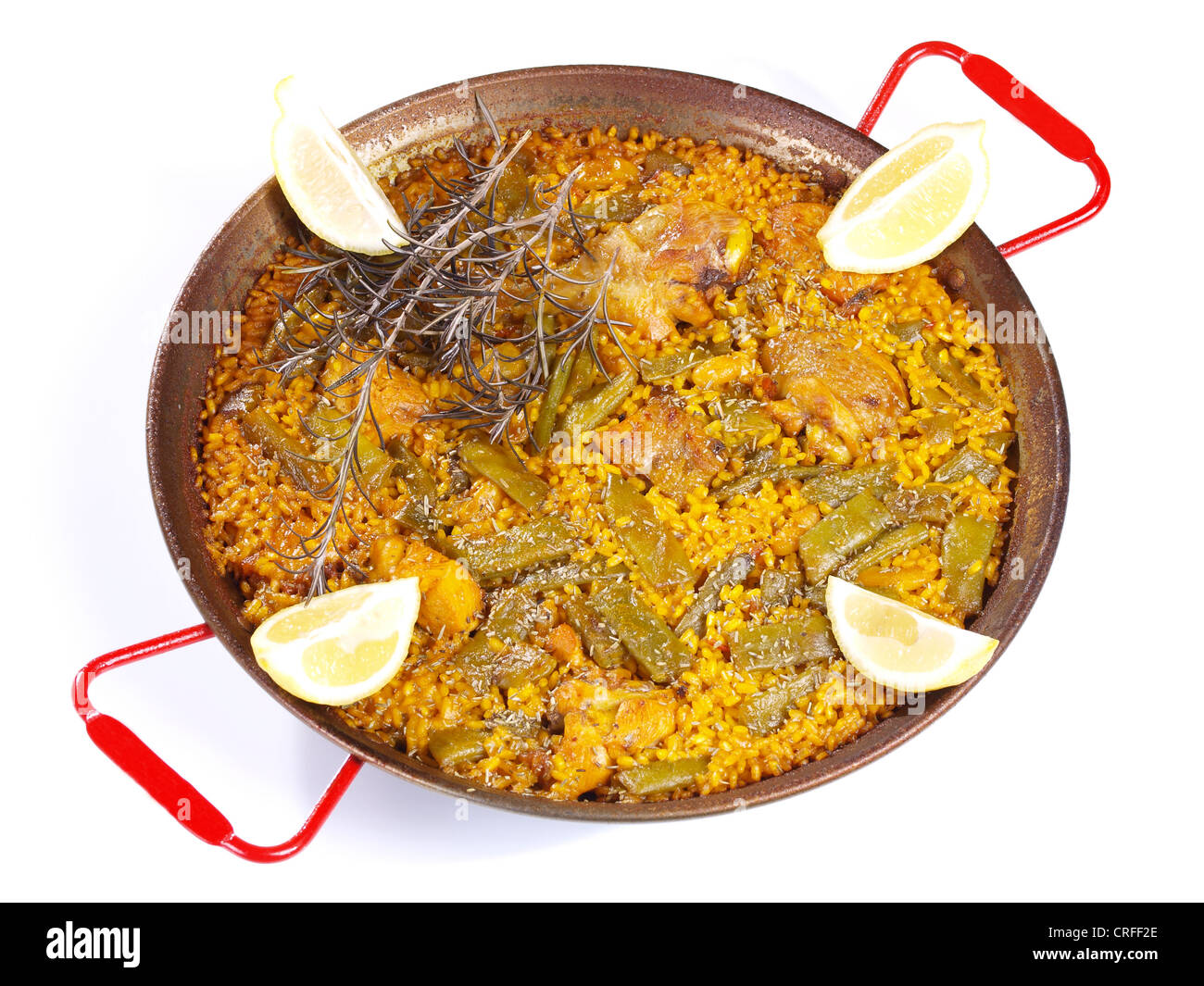 Paella - Paella Valenciana Banque D'Images