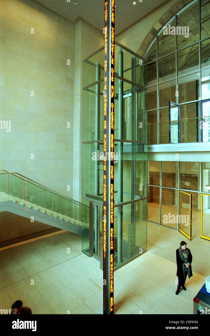 Berlin, Allemagne, Art dans le Reichstag Banque D'Images