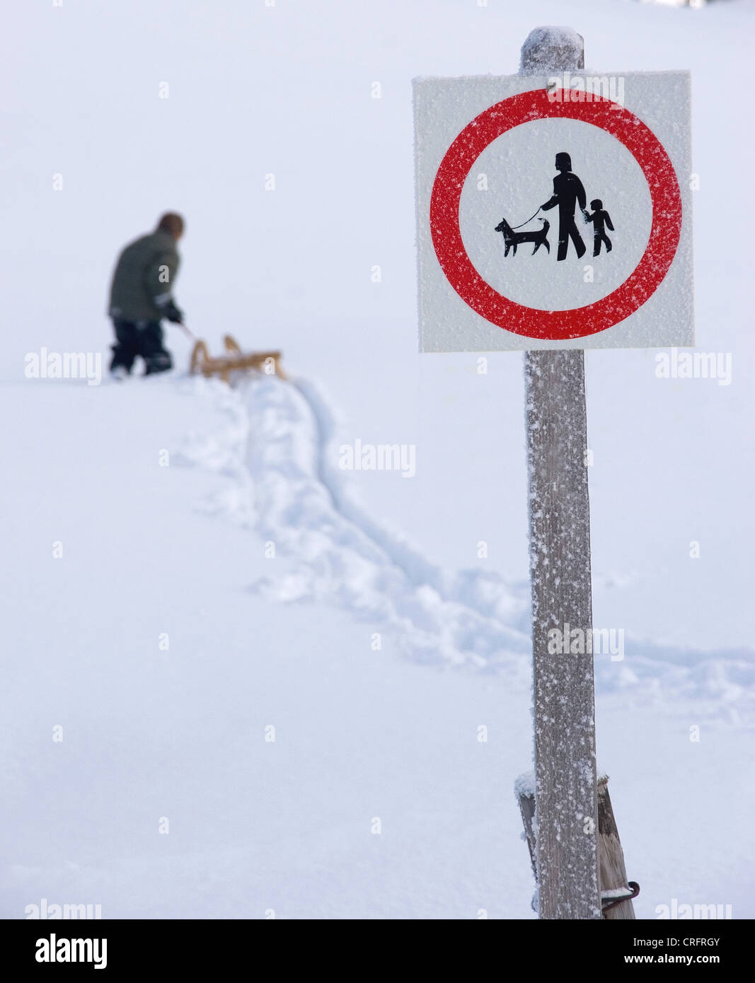 Signe de l'information, à l'attention de poussette Banque D'Images