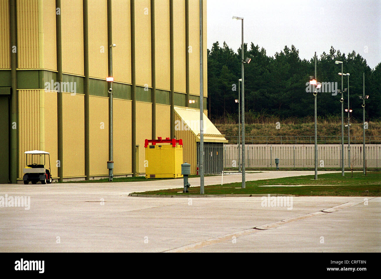 Gorleben, en Allemagne, la zone de sécurité sur le terrain de l'élément combustible store Banque D'Images