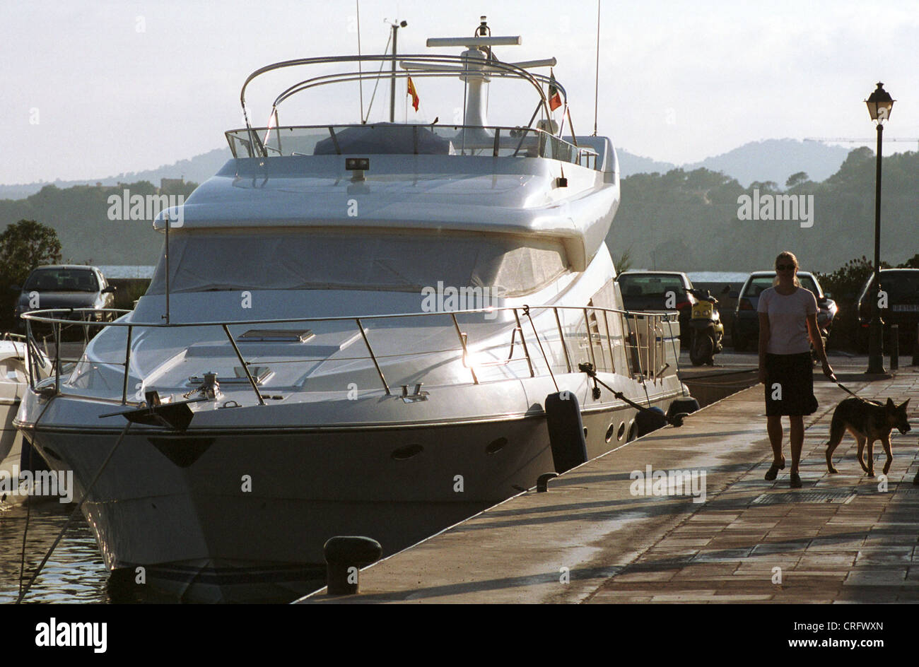 Mallorca, Espagne, yachts à Porto Portal Banque D'Images