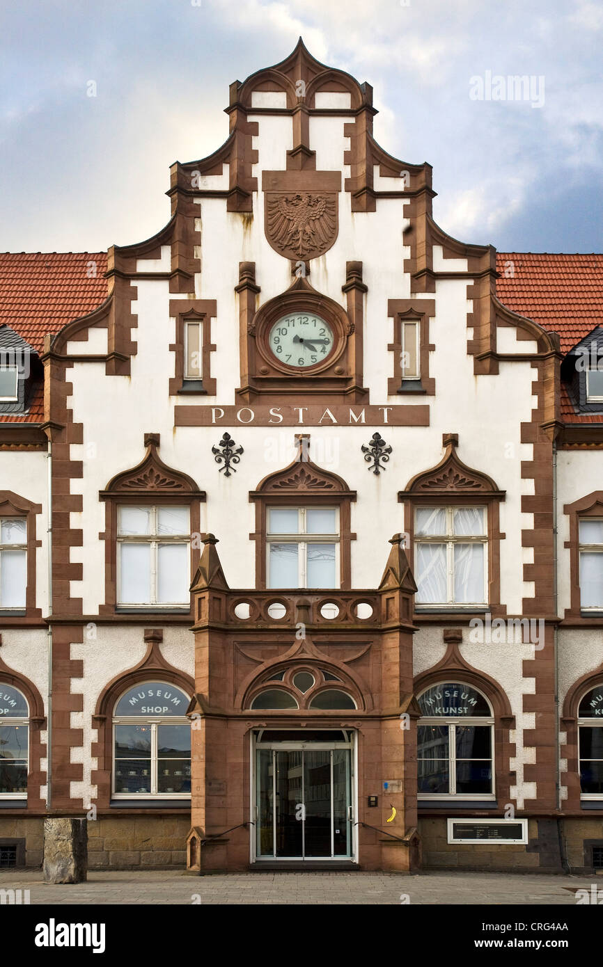 Musée d'arts dans le vieux bureau de poste, l'Allemagne, en Rhénanie du Nord-Westphalie, Muelheim an der Ruhr Banque D'Images