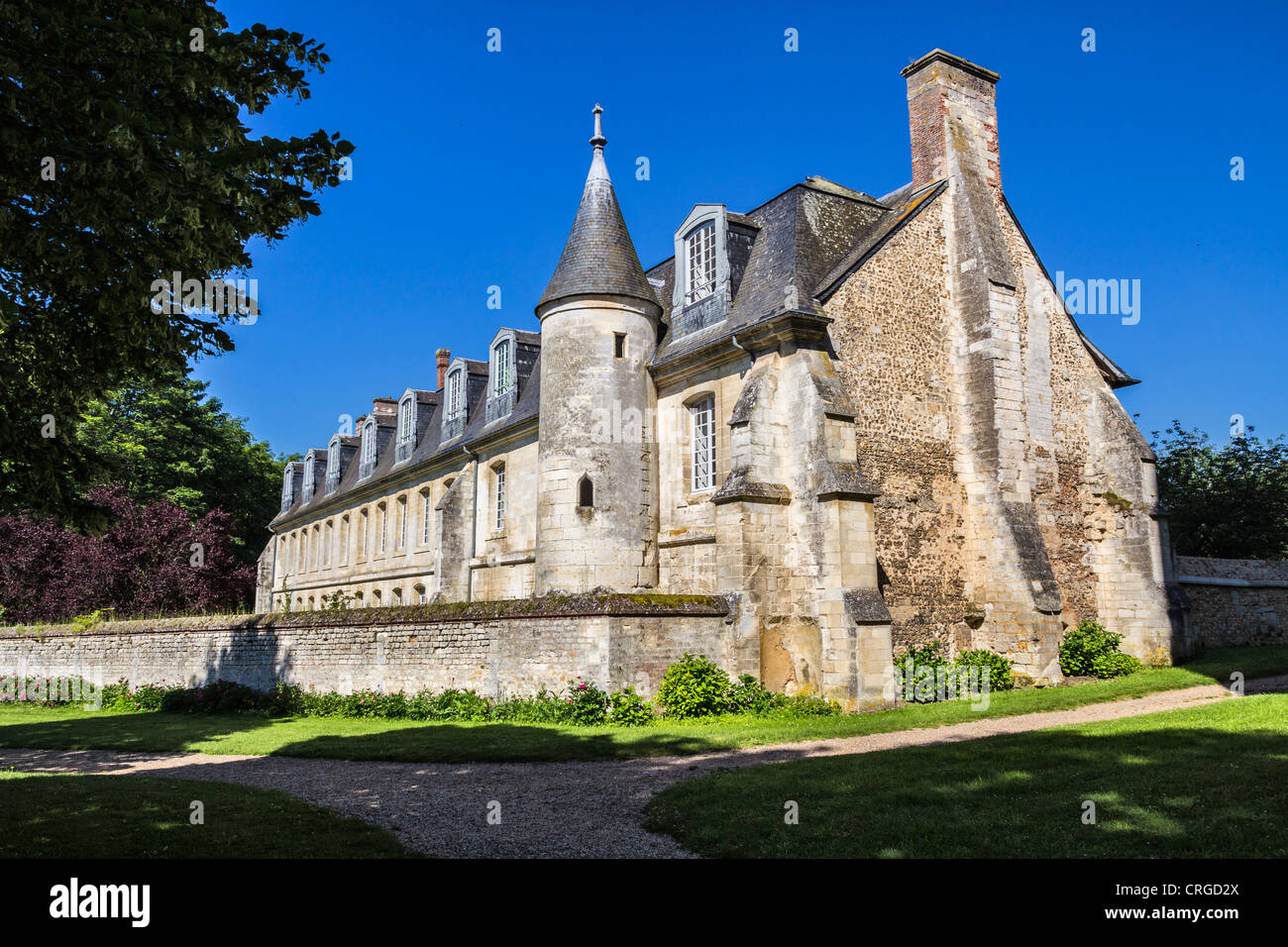 Abbaye de bec hellouin normandy france Banque de photographies et d