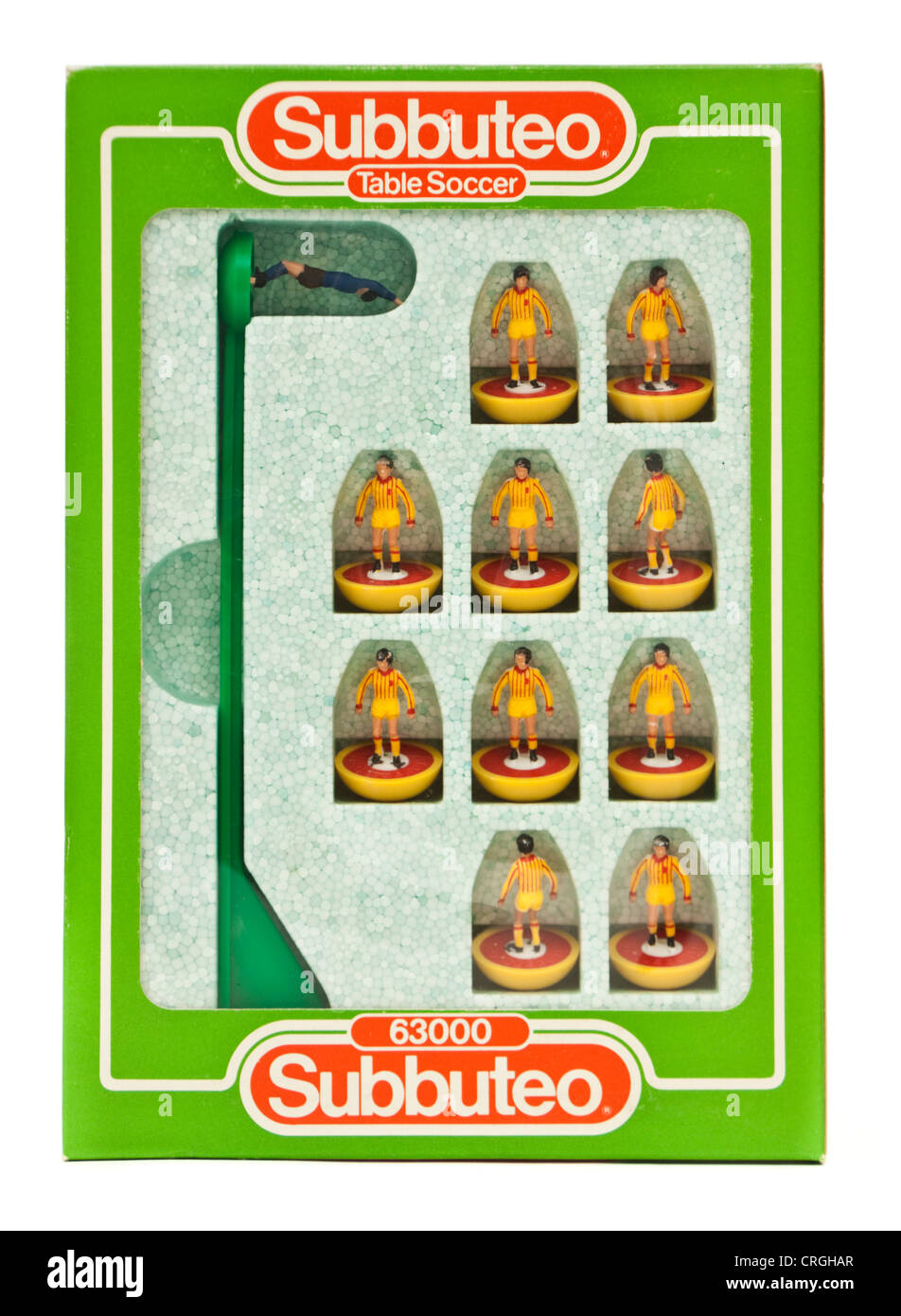 L'équipe de football des années 1970 Subbuteo - Liverpool (2e) Type 63000 No 363 Banque D'Images