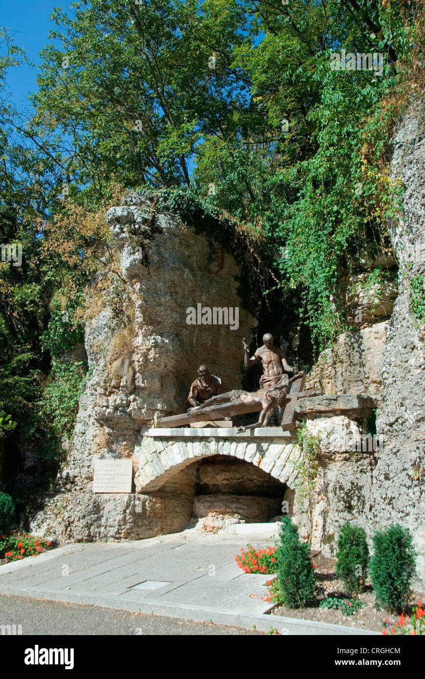 Madonna della Corona, lieu de pèlerinage, Italie, Vénétie, Spiazzi Banque D'Images