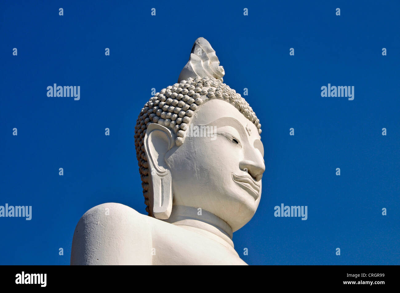 Statue de Bouddha Grand Chedi Chaya Mongkol, Thailande, Ayutthaya, le Wat Yai Chai Mongkon Banque D'Images