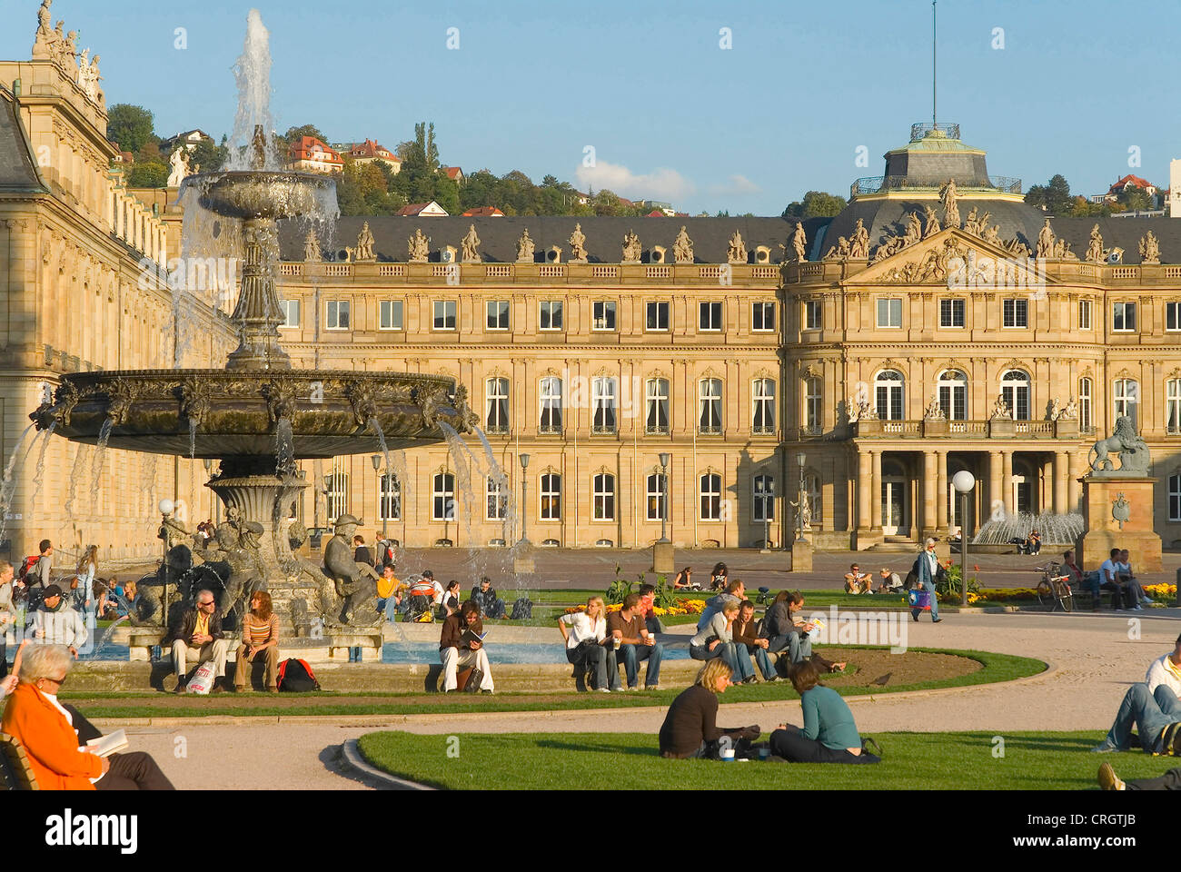 Château Neues Schloss, Allemagne, Bade-Wurtemberg, Stuttgart Banque D'Images