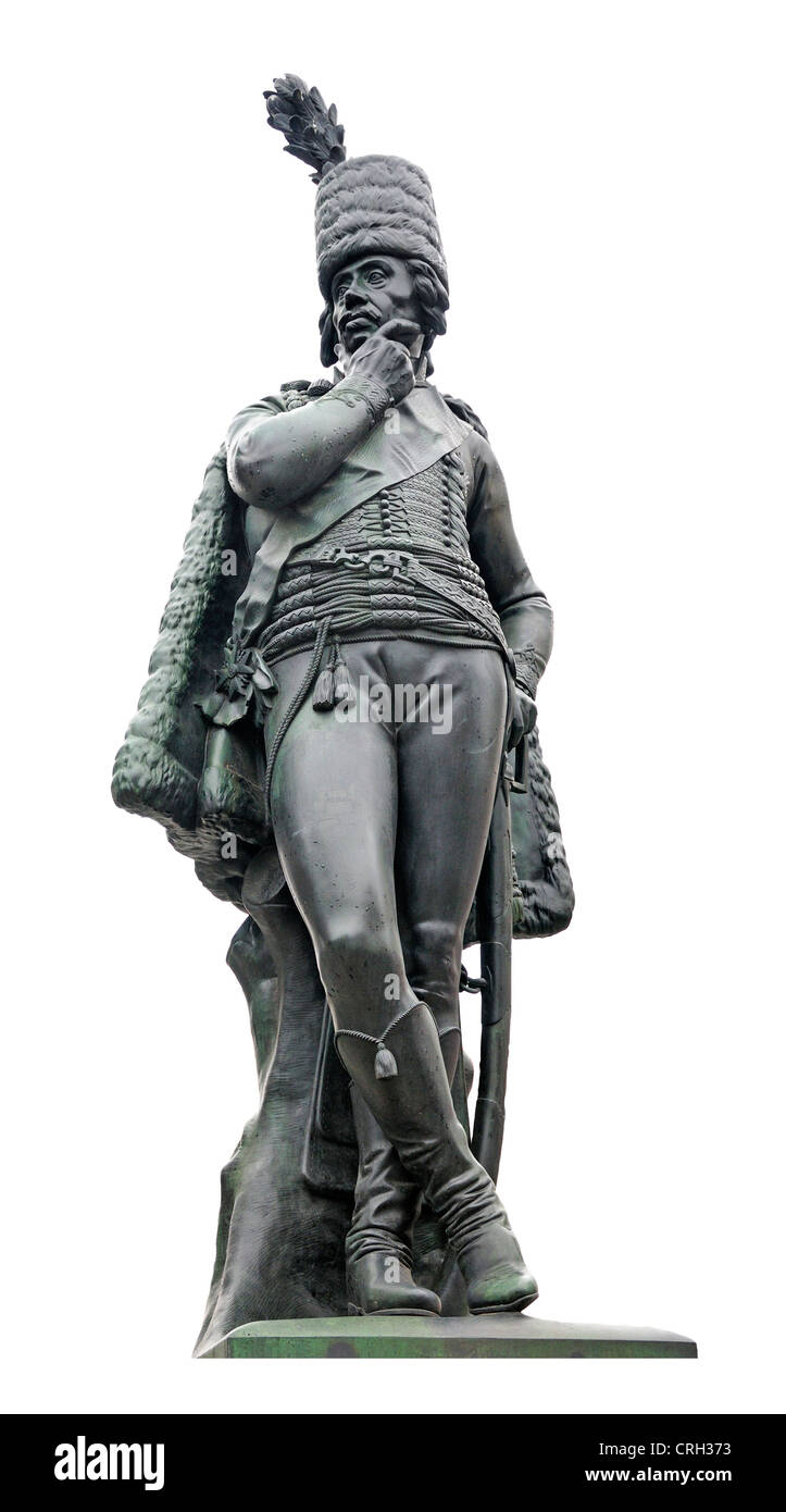 Berlin, Allemagne. Statue de Zietenplatz : Hans Joachim von Zieten (1699-1786) cavalier général dans l'armée prussienne Banque D'Images