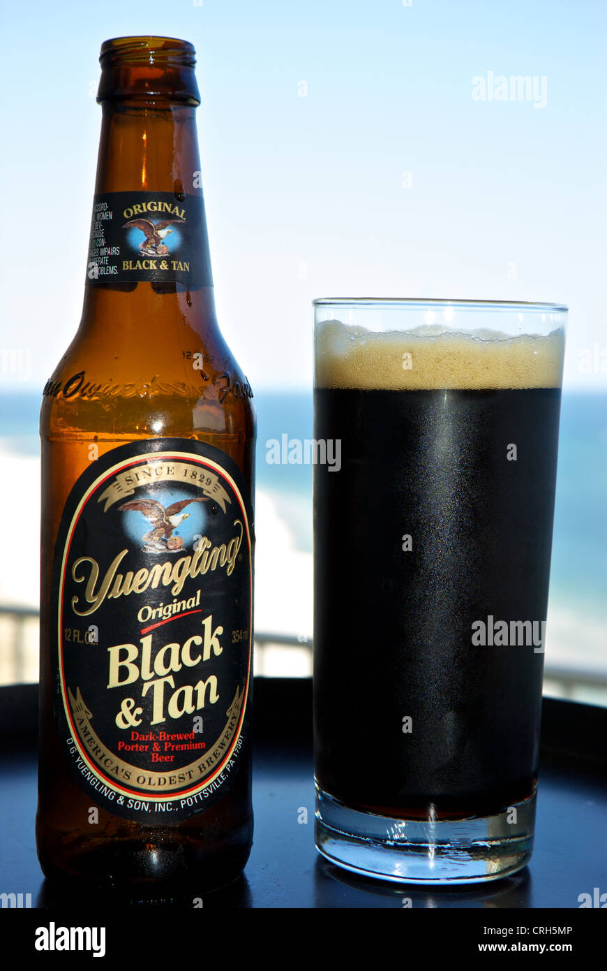 Yuengling black and tan beer