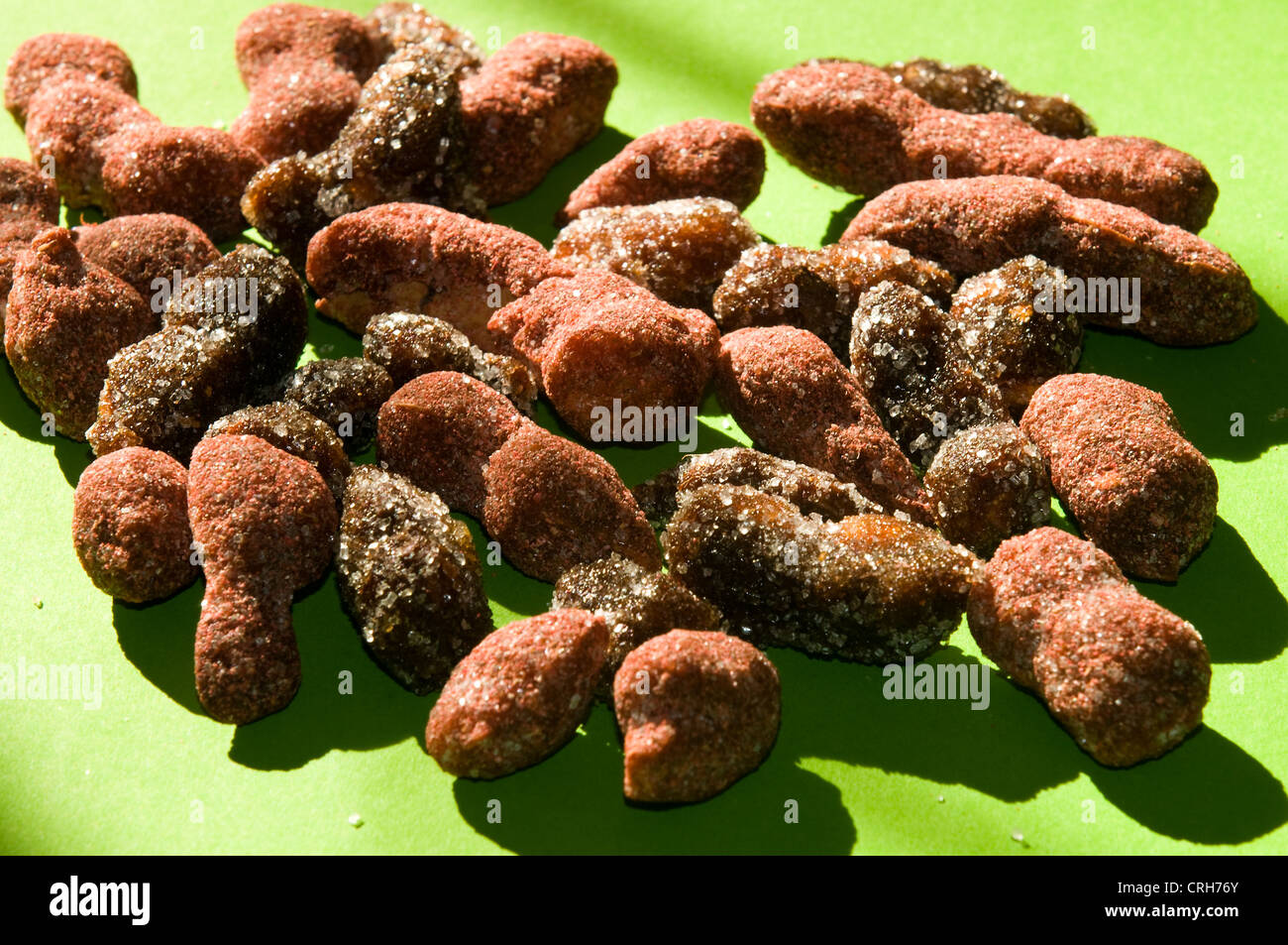 Tamarind enrobés de sucre en studio Banque D'Images