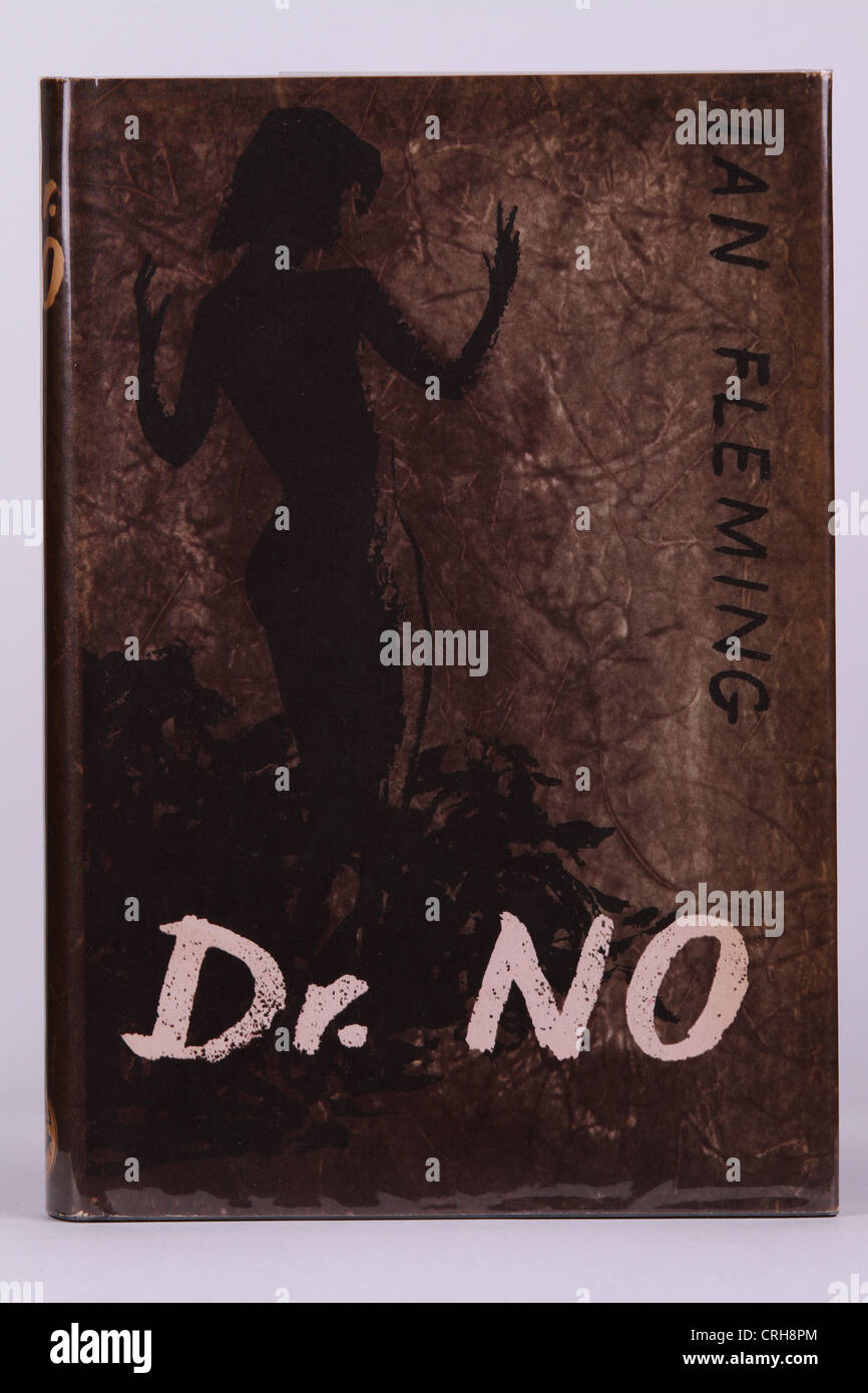 Ian Fleming Dr No première édition livre 1ère impression question première impression première fois publié le cache-poussière de la jaquette pack Banque D'Images