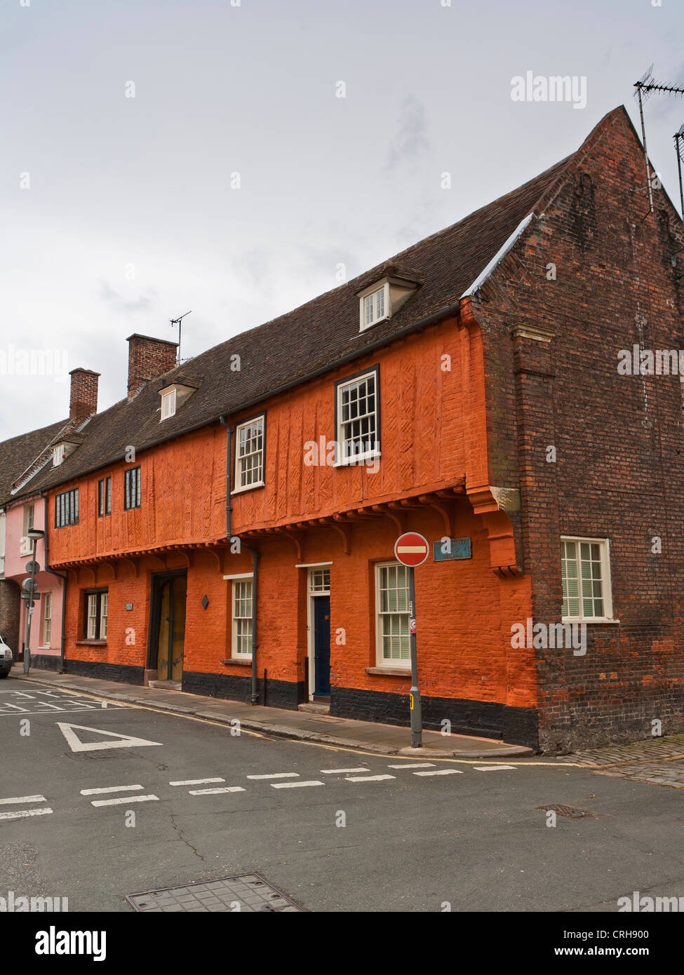Kings Lynn, Hampton Court, construit au 14e. siècle comme une maison et de l'entrepôt par un riche marchand Banque D'Images