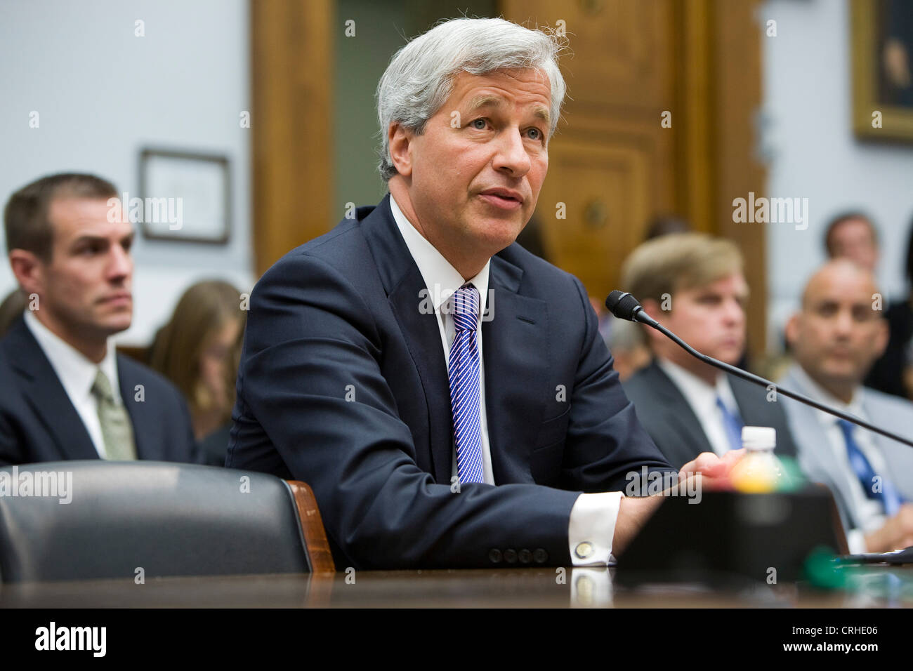 Jamie Dimon, président du conseil, président et chef de la direction de JPMorgan Chase & Co. Banque D'Images