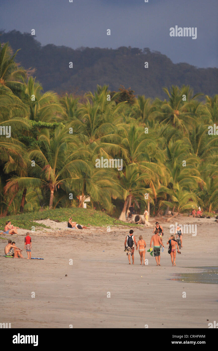 Playa Samara, Guanacaste, côte Pacifique du Costa Rica. Banque D'Images