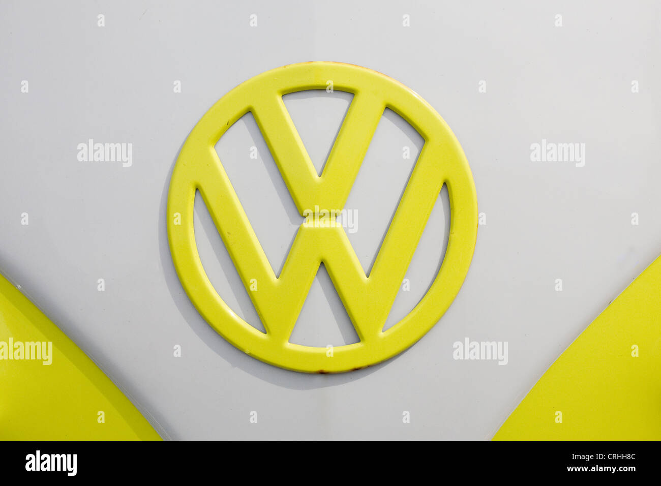 Un insigne d'un split screen 1966 Camping-car Volkswagen Banque D'Images