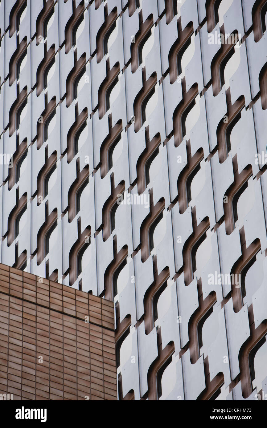 La façade de l'immeuble moderne, full frame Banque D'Images