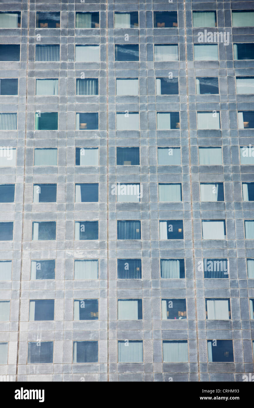 La façade de l'immeuble moderne, full frame Banque D'Images