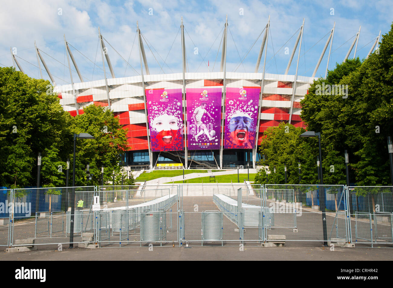 Stadion Narodowy le Stade national (2012) construit pour l'Euro de football district Europe Pologne Varsovie Praga Banque D'Images