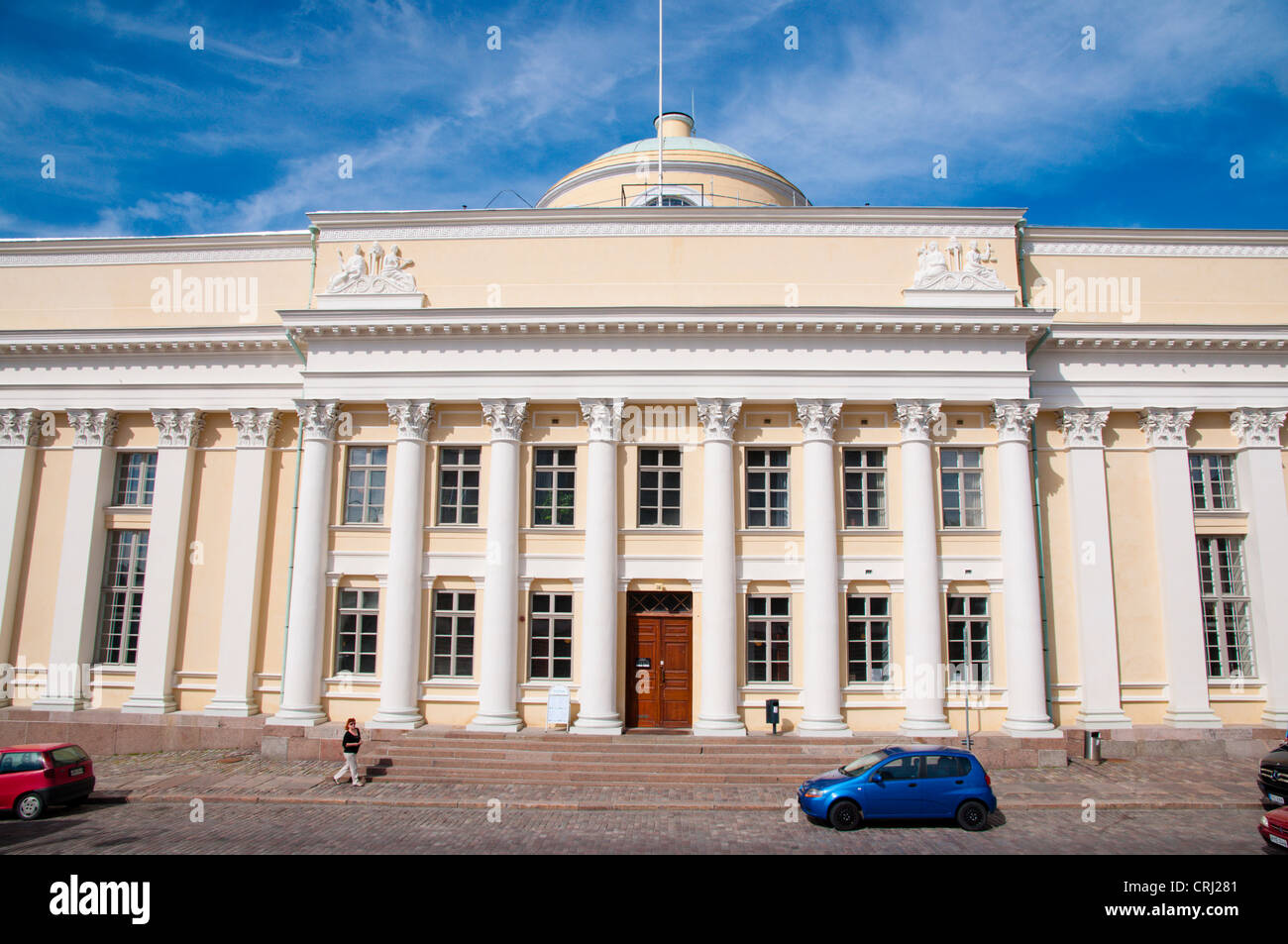 Suomen Kansalliskirjasto, Bibliothèque Nationale de Finlande, Kruununhaka district, Helsinki, Finlande Banque D'Images
