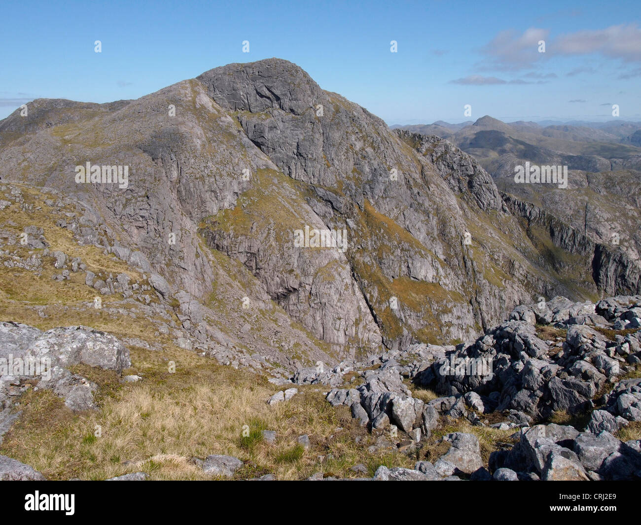 Garbh Bheinn, Ardgour, en Écosse, du haut SE Banque D'Images