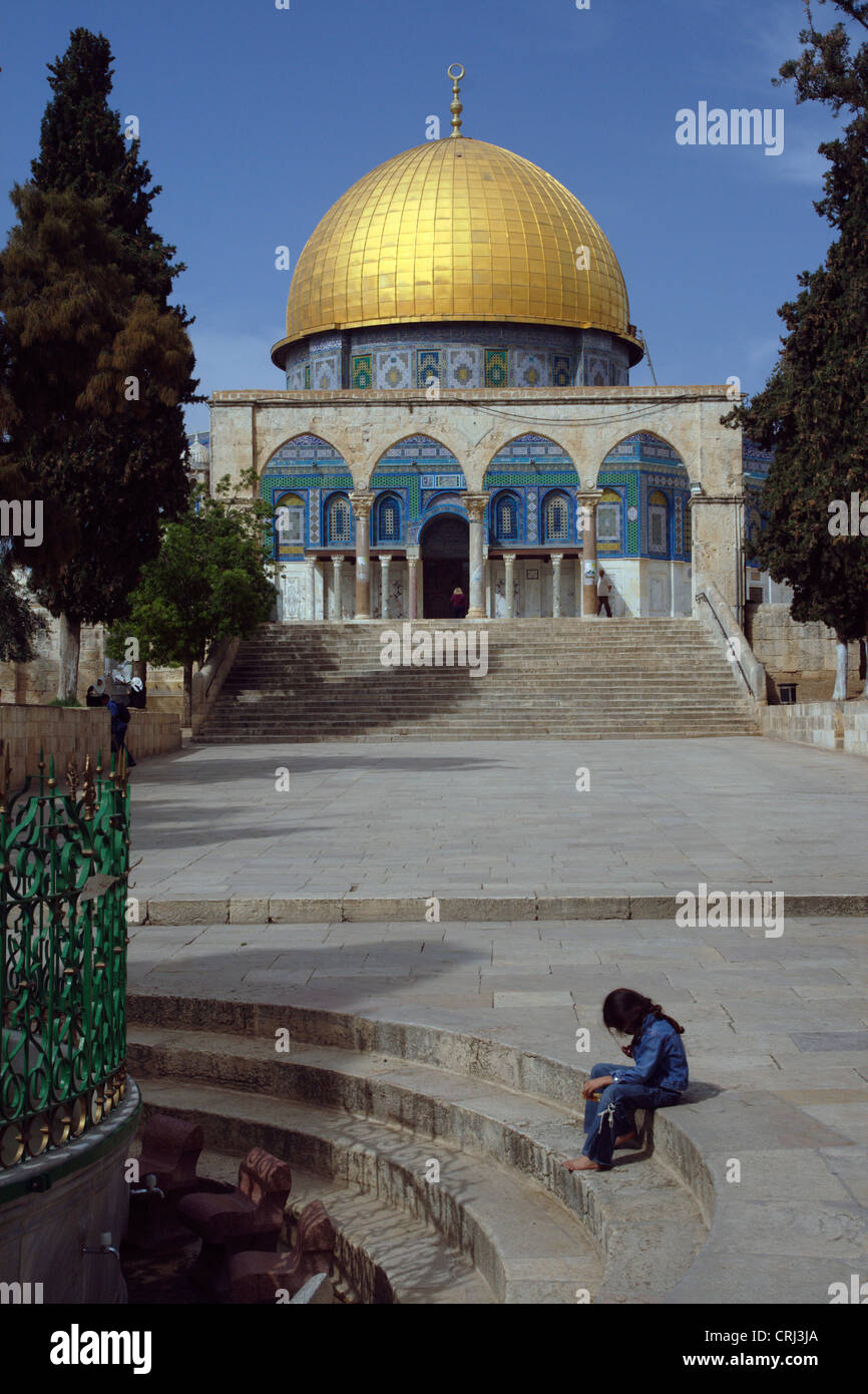 Dôme du Rocher, Jérusalem, Israël Banque D'Images