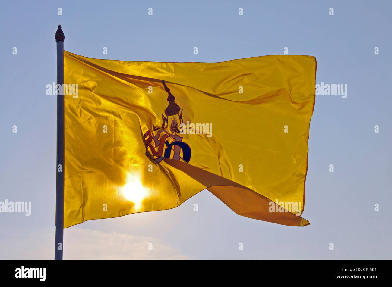 Le drapeau royal de Thaïlande, Thaïlande Banque D'Images