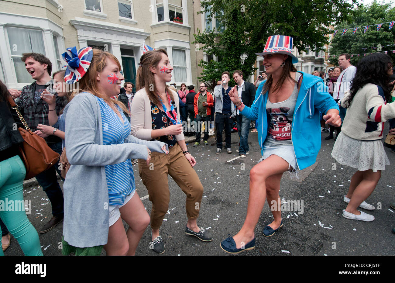 Les célébrations du Jubilé de diamant de la reine à Londres Juin 2012 Banque D'Images