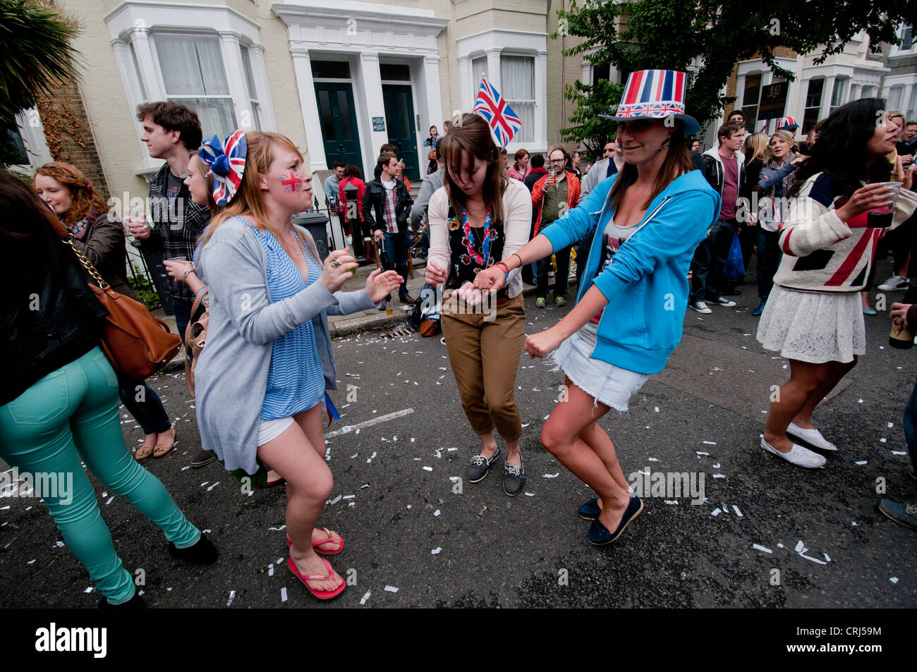 Les célébrations du Jubilé de diamant de la reine à Londres Juin 2012 Banque D'Images